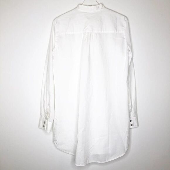 CASLON White Long Sleeve Shirt Dress - Picture 6 of 7
